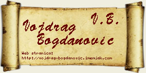 Vojdrag Bogdanović vizit kartica